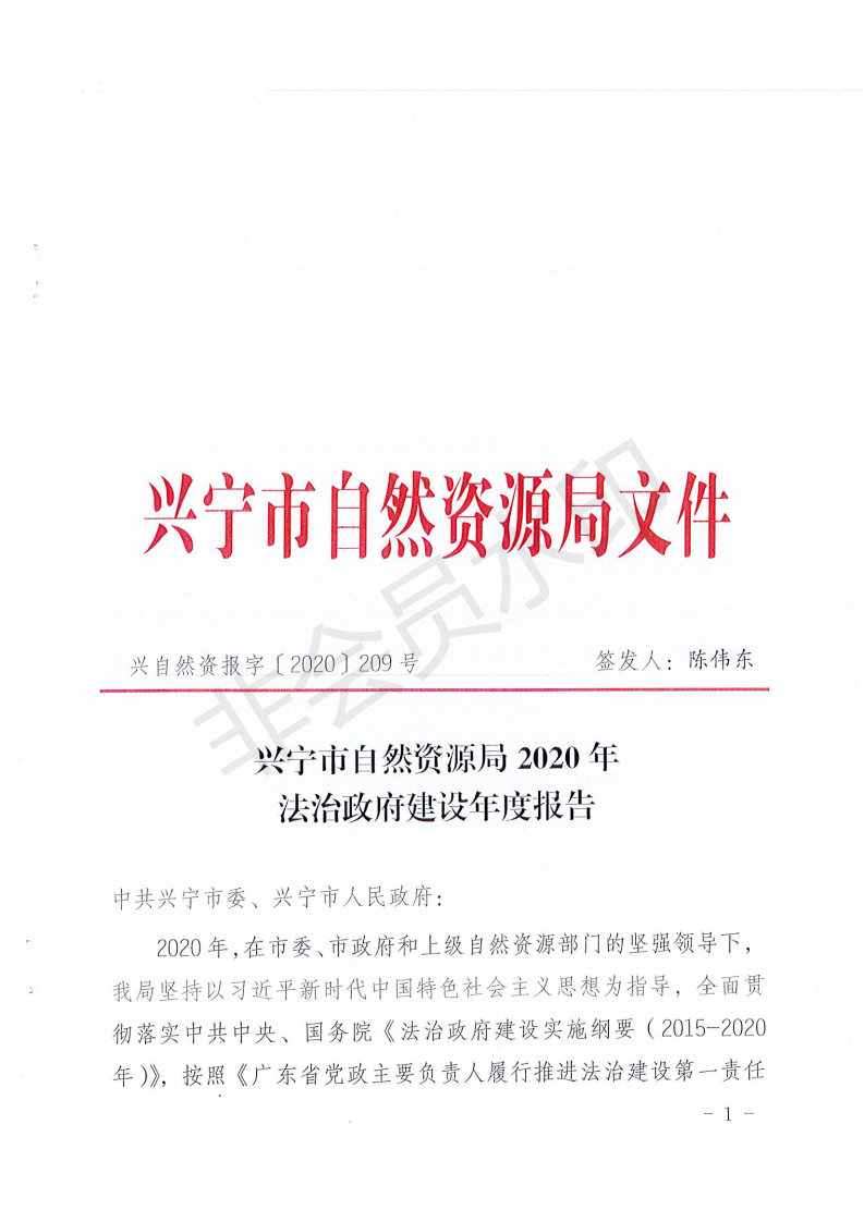 兴宁市自然资源局2020年法治政府建设年度报告_00.png