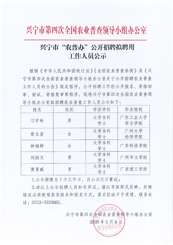 兴宁市“农普办”公开招聘拟聘用工作人员公示_01.png