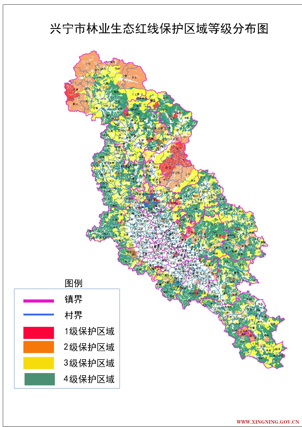兴宁市林业生态红线保护区域等级分布图.jpg