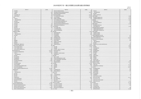 2016年度兴宁市一般公共预算支出决算功能分类明细表04.jpg