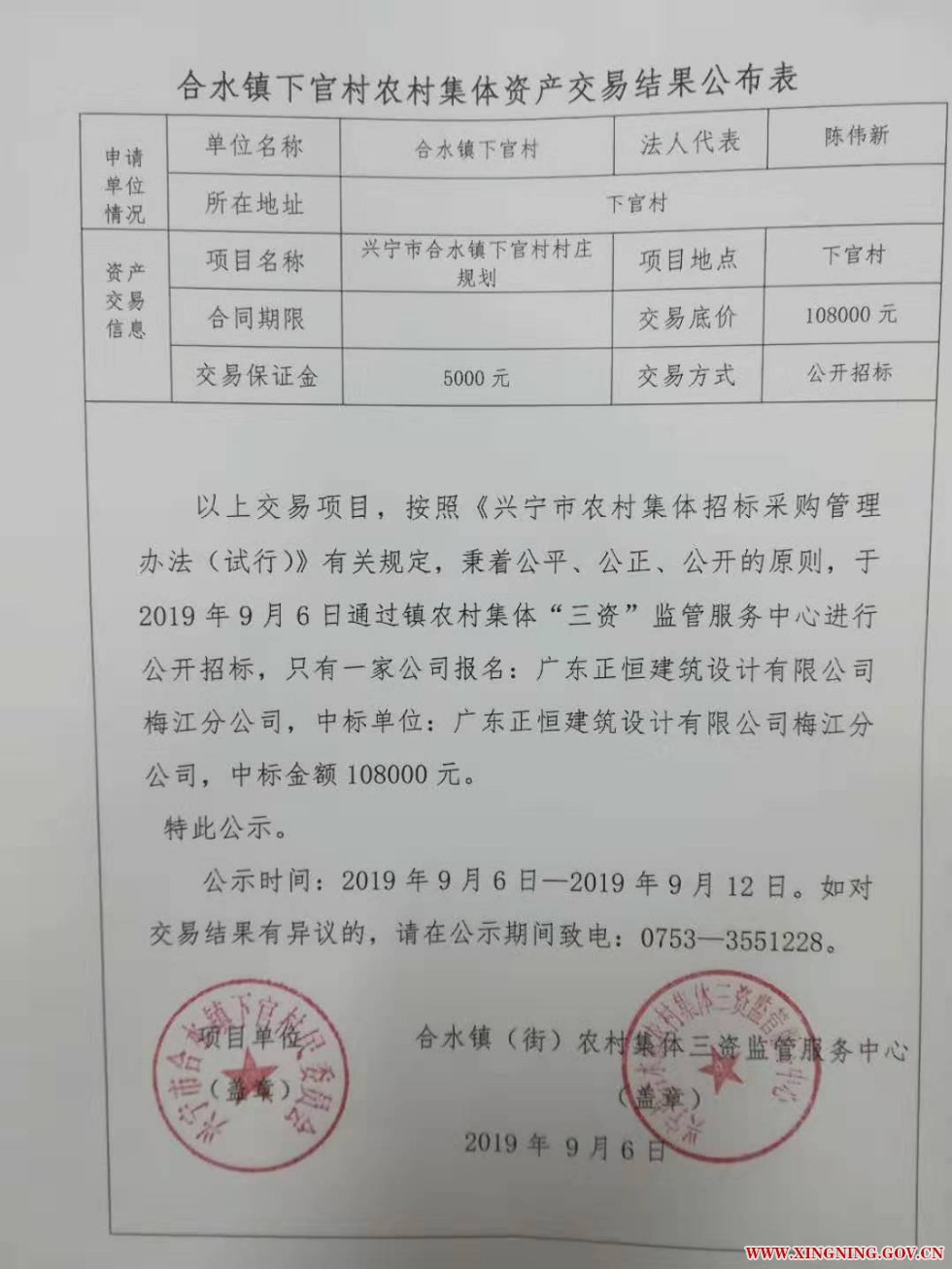 合水镇下官村农村集体资产交易结果公布表.jpg